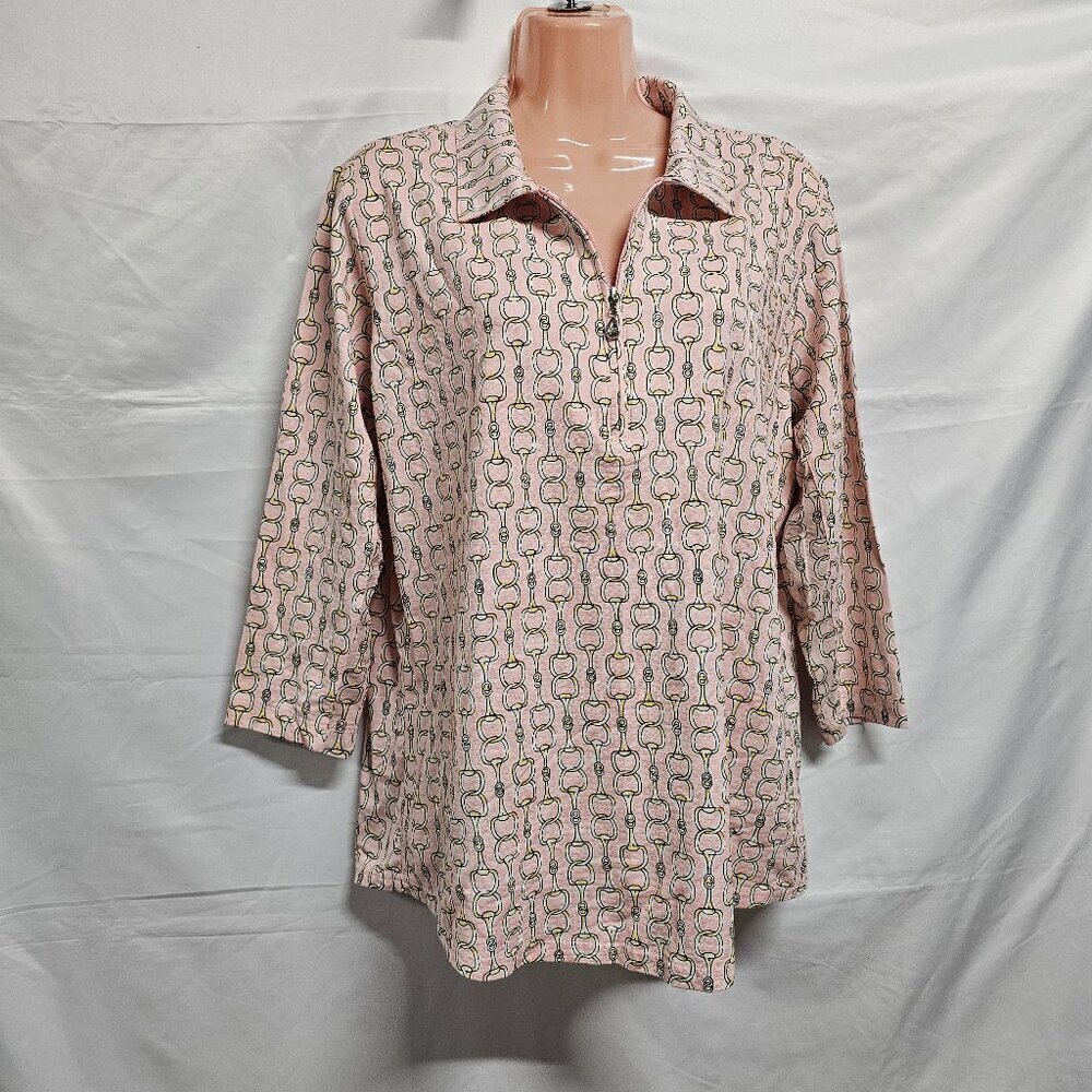 San Soleil Outdoor Sport Golf Sun Top Blouse Shirt Women Size XL UV50 Cooling